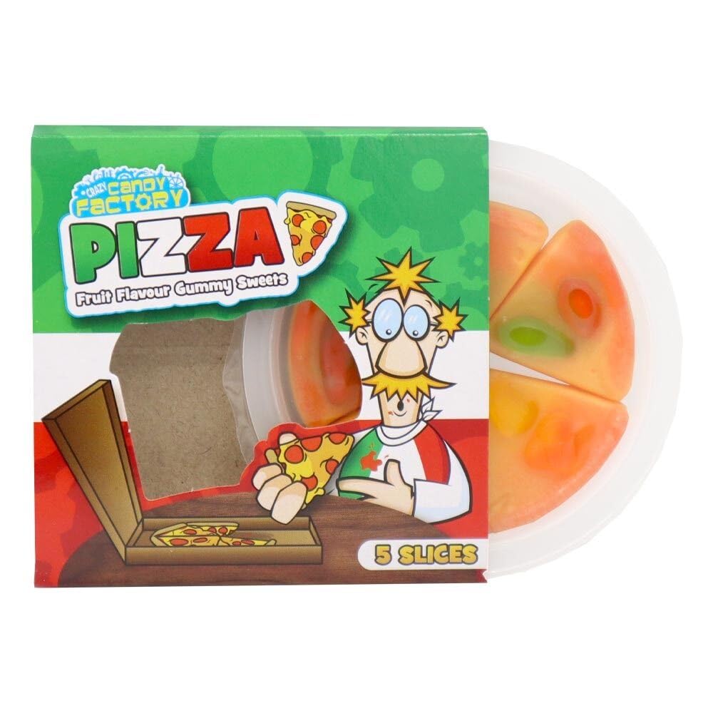 Crazy Candy Factory Pizza Slices Fruit Flavoured Gummies - 24 Pack Multipack | Chewy Candy 3