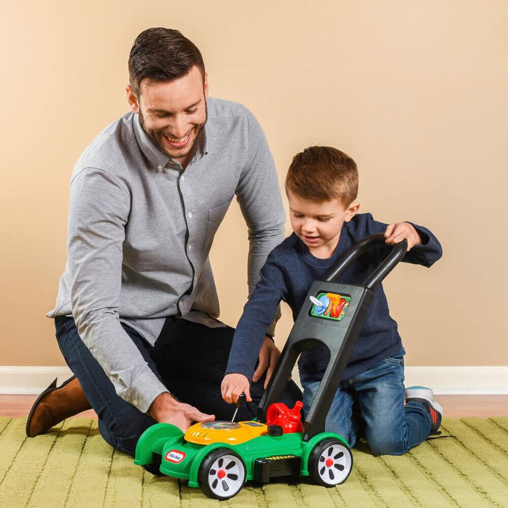 Little Tikes Gas 'n Go Mower - Realistic Play Lawn Mower with Mechanical Sounds & Movable Throttle for Toddlers 18 Months+