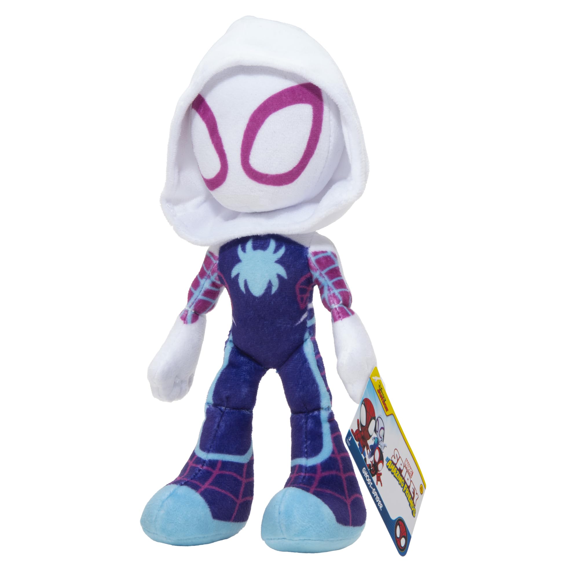 Ghost-Spider Plush - 8-Inch Marvel Spidey and His Amazing Friends Soft Toy