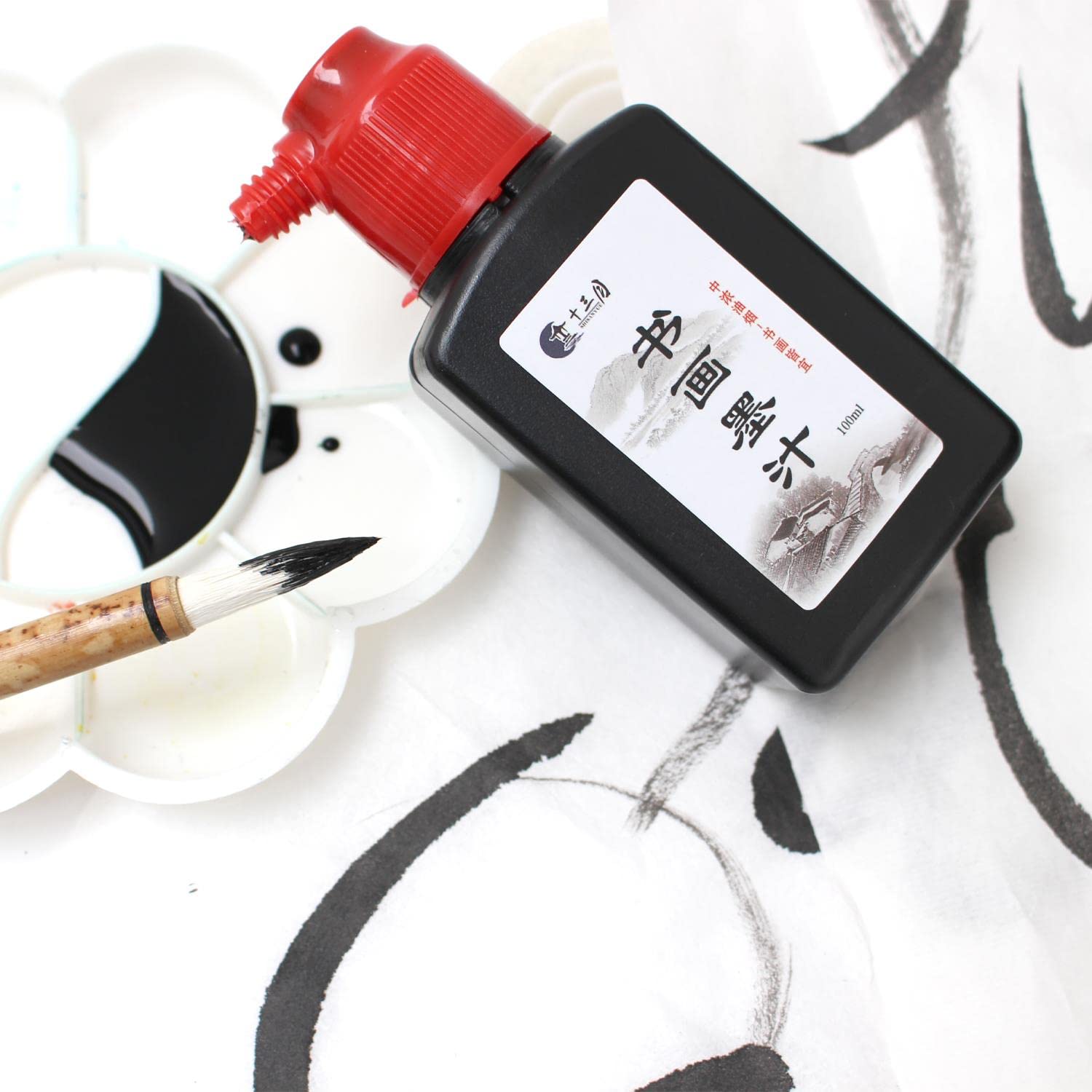 Artway Chinese Sumi Ink - Dense Black Drawing Ink for Calligraphy & Brush Work | 500ml