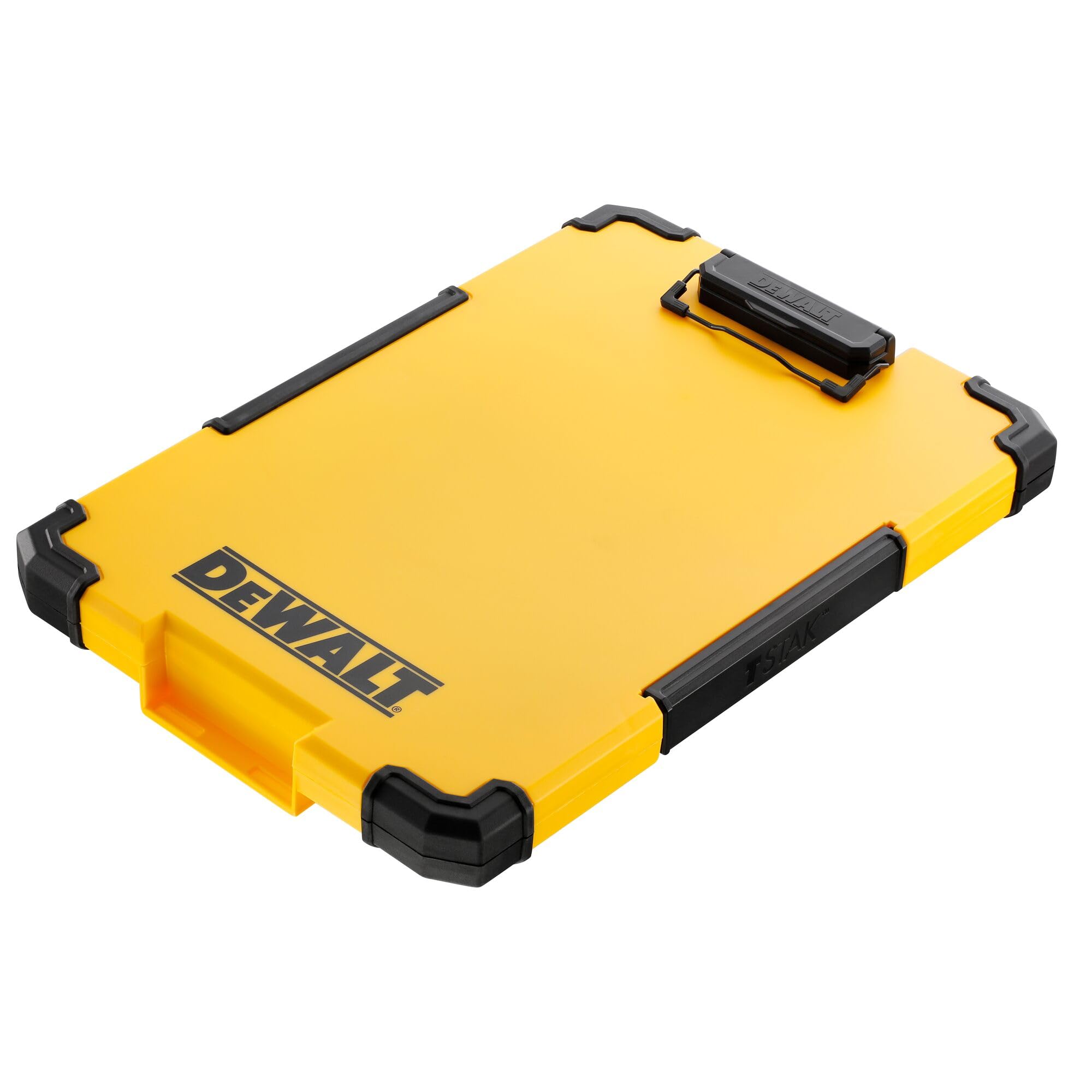 DEWALT TSTAK Clipboard with Dual Storage and LED Light | Plastic/Metal | Multi Color