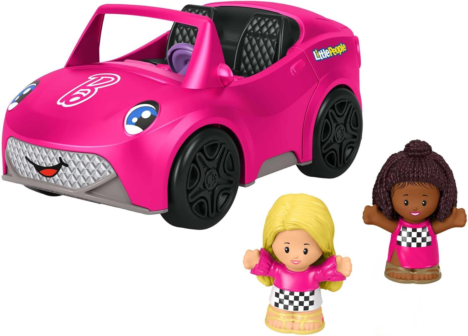 Barbie HJN53 Convertible Playset - Musical Push-Along Vehicle with Figures for Toddlers 1