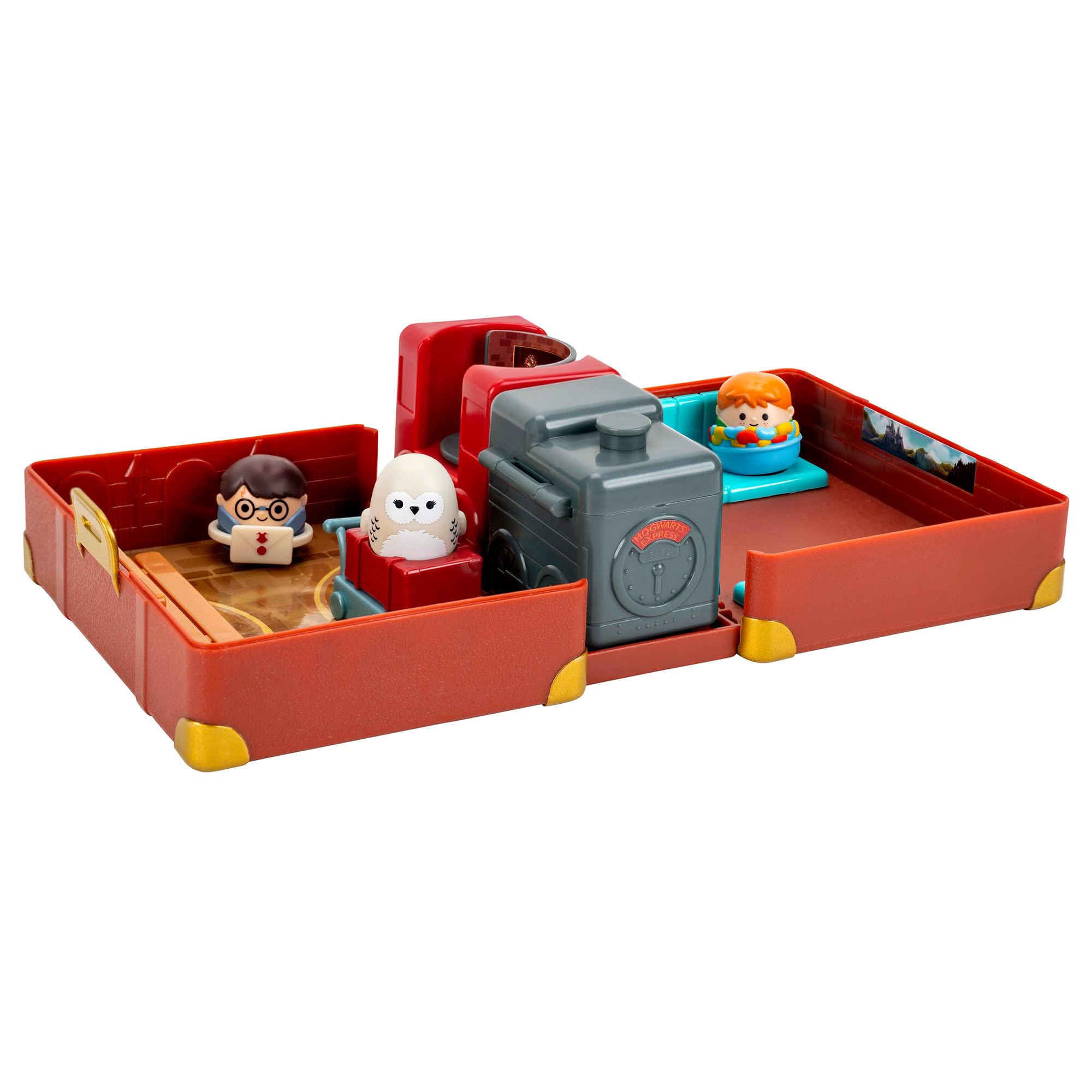 Squish-a-longs Harry Potter Hogwarts Express Playset - 3 Mini-Squish, 3 Accessories, Hogwarts Trunk 2