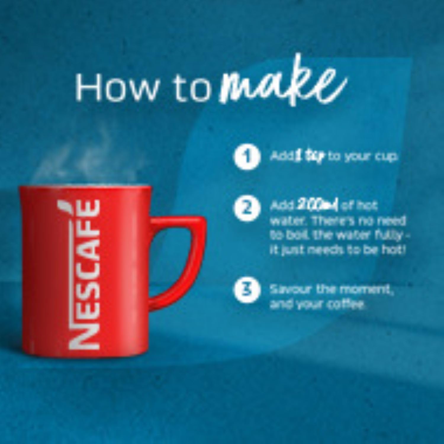 NESCAFÉ Original Decaf Instant Coffee 190g - Rich Aroma, Full and Bold Flavor