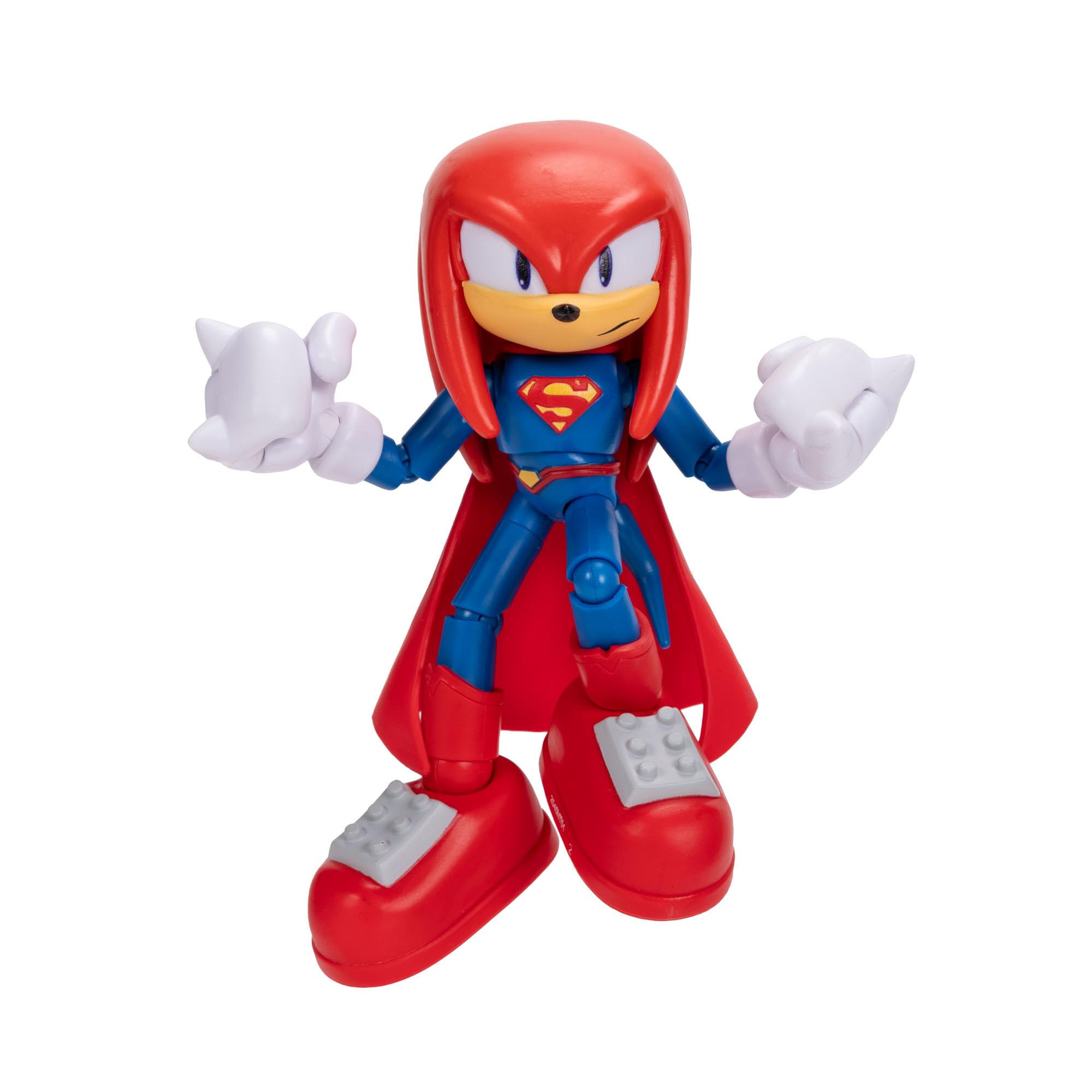 Sonic The Hedgehog DC Knuckles as Superman Action Figure - 5' / 13cm | 22 Points of Articulation 1