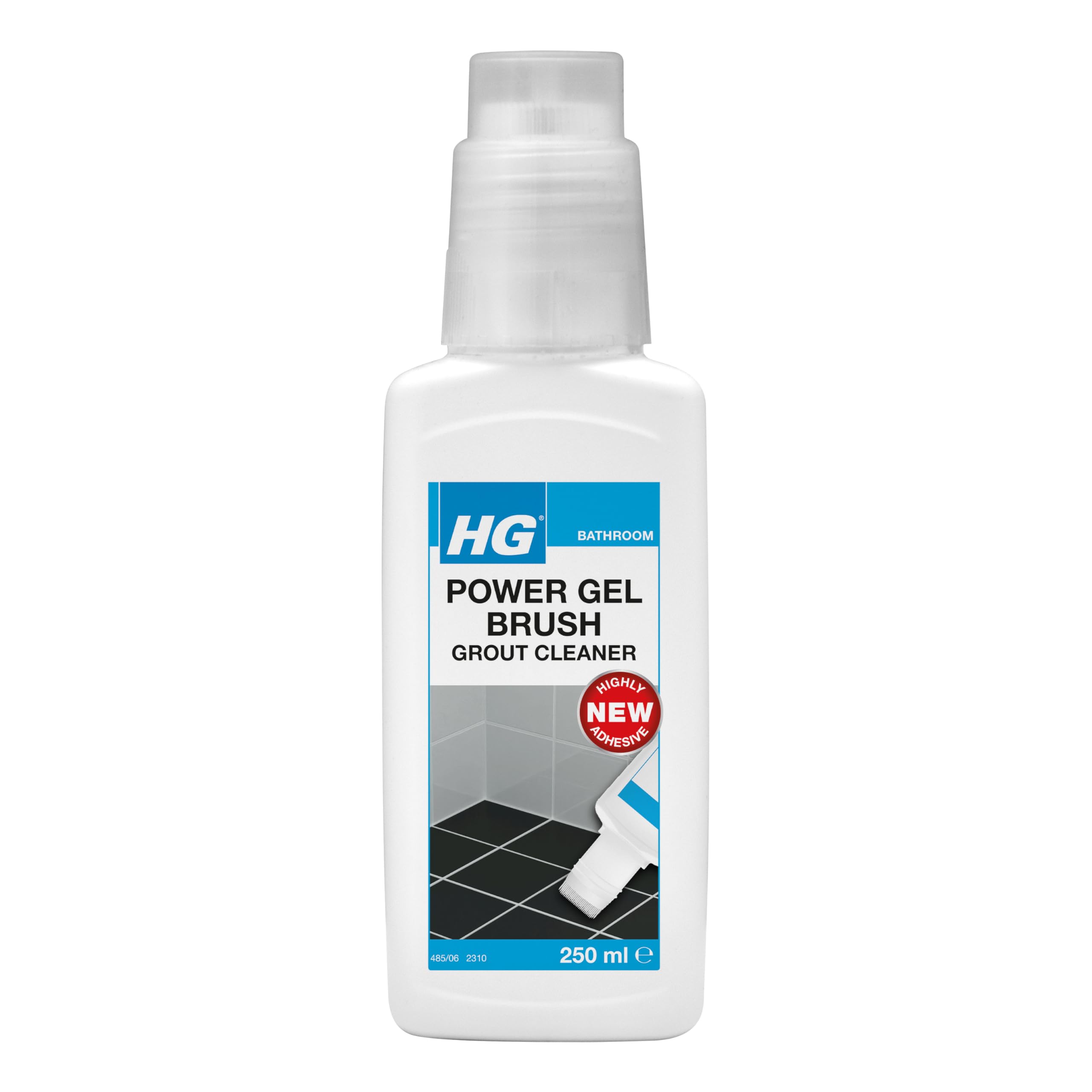 HG Power Gel Brush Grout Cleaner - Fast-Acting Gel with Built-in Brush | 250ml