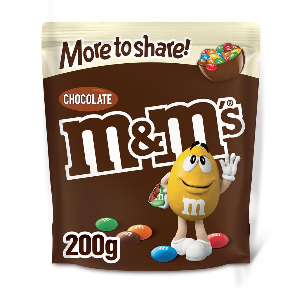 M&M's Chocolate More to Share Pouch - Milk Chocolate, 200g | Resealable Bag 1