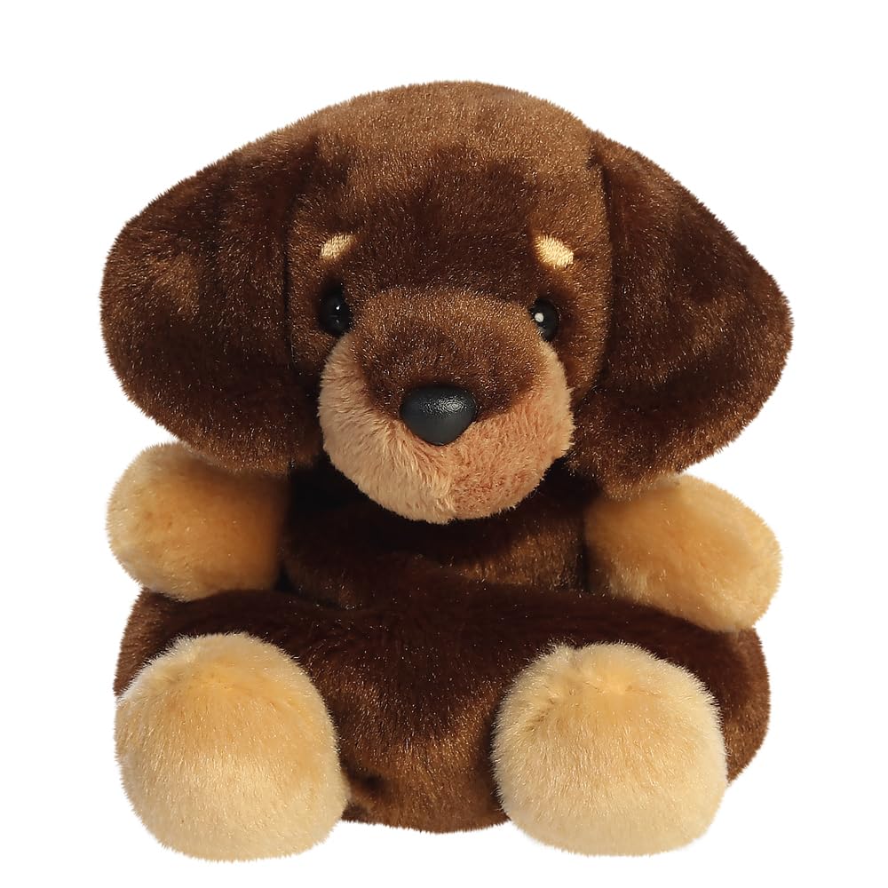 AURORA Palm Pals Houdini Dachshund 13cm Soft Toy - Collectible, Giftable, Cuddly
