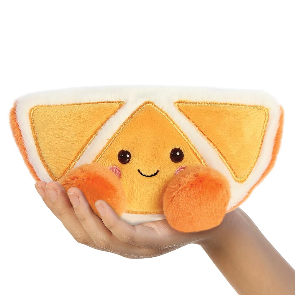 AURORA Palm Pals Tucker Mandarin Stuffed Toy - 5In, Orange & White | Suitable from Birth 5