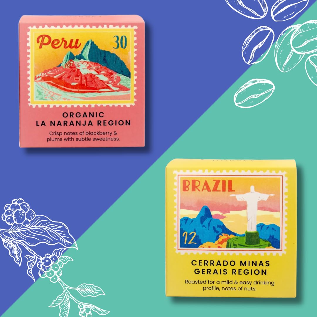 Coleridge & Lorne Single Origin Coffee gift set - 6 ground coffees from around t 11