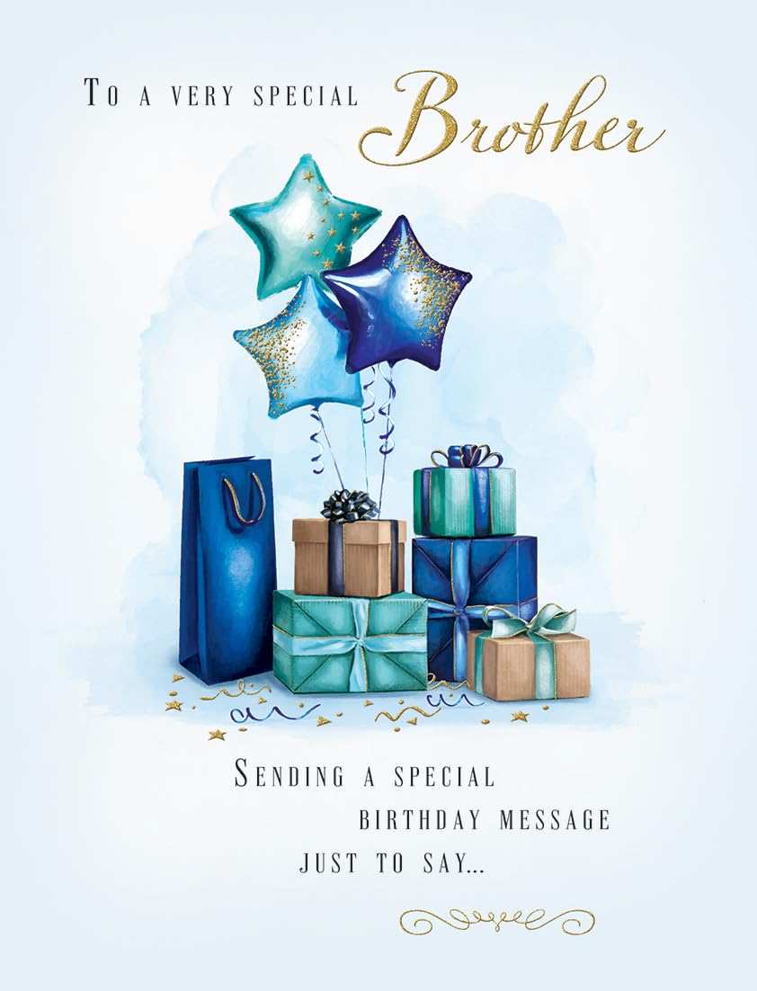 Piccadilly Greetings Special Brother Birthday Card | 8 x 6 Inch | Multicolor 1