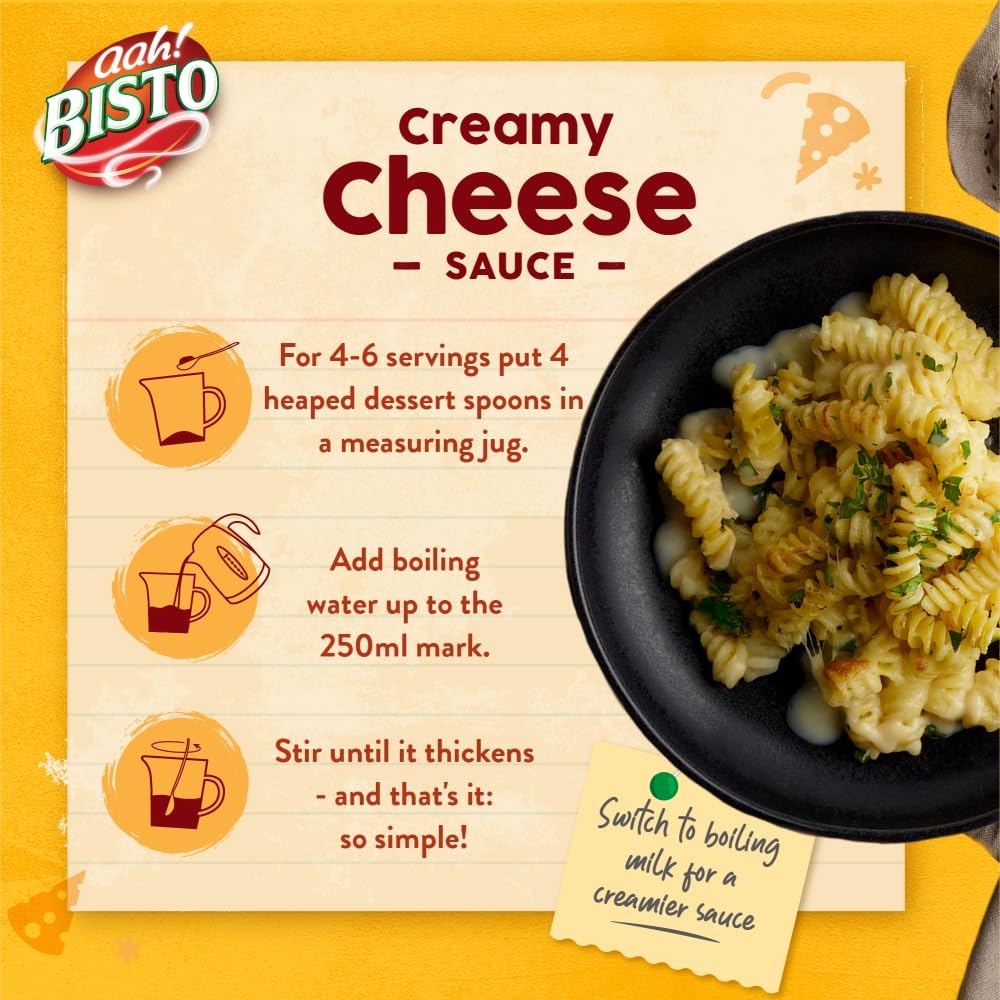Bisto Cheese Sauce Mix - Thick, Creamy & Delicious | 170g Drum 6