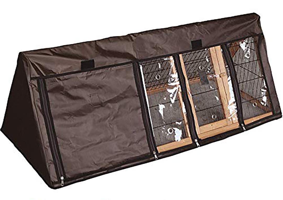 BUNNY BUSINESS Apex Rabbit/Guinea Pig Run Protective Cover | Weather Resistant Fabric | 118cm L x 50cm W x 46cm H