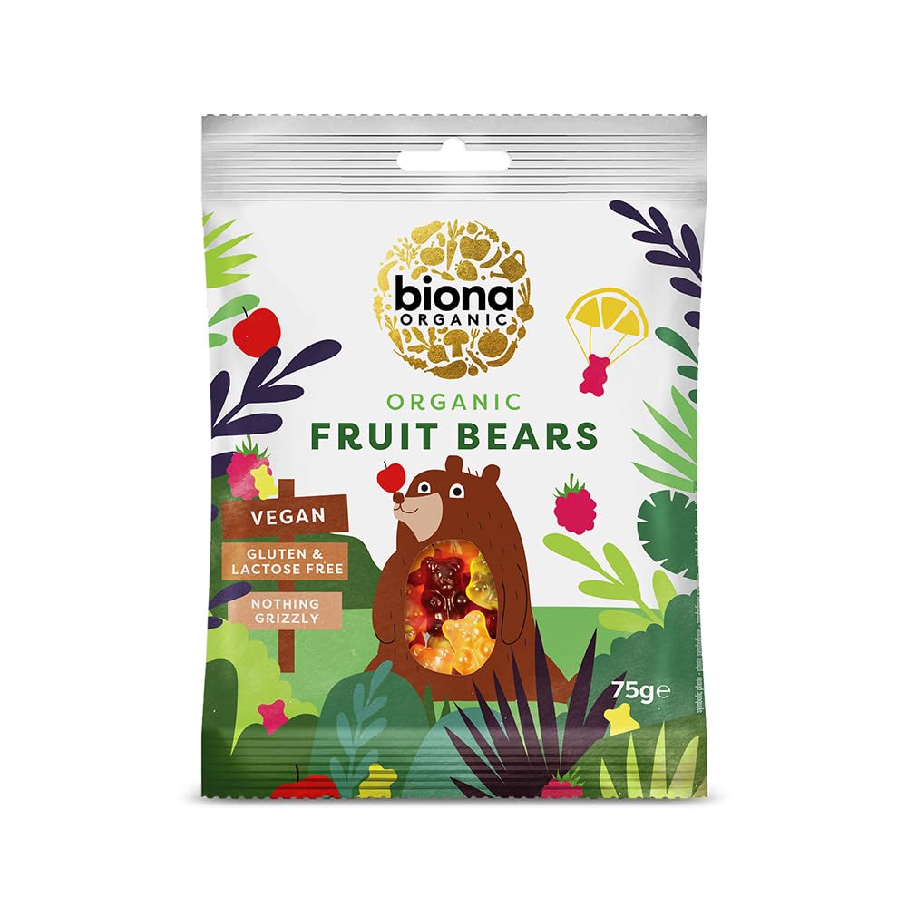 Biona Organic Mini Fruit Bears, 75 g
