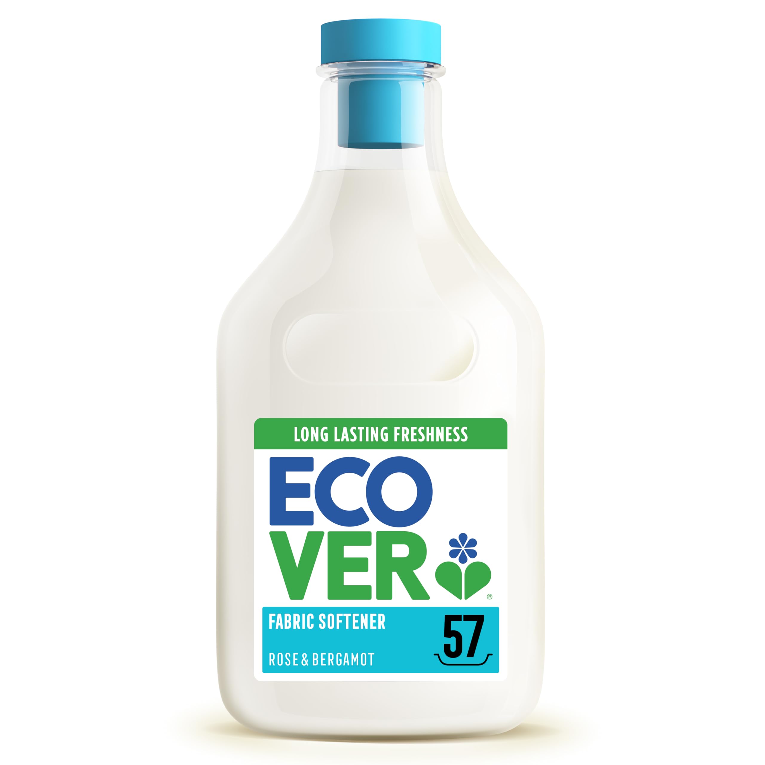 Ecover Concentrated Liquid Fabric Softener - Rose Scent | 1.43L | Softening & Fade Control 1