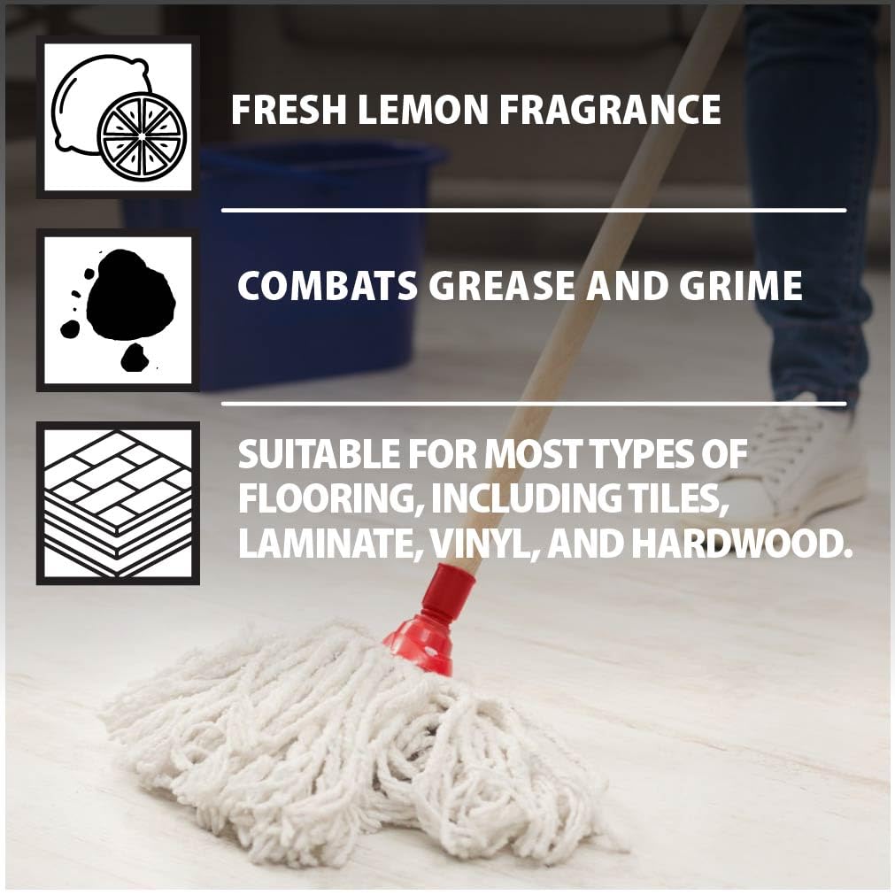 Chemical Trade Store Lemon Floor Gel - Industrial Strength Cleaner | 1L | Streak Free 2