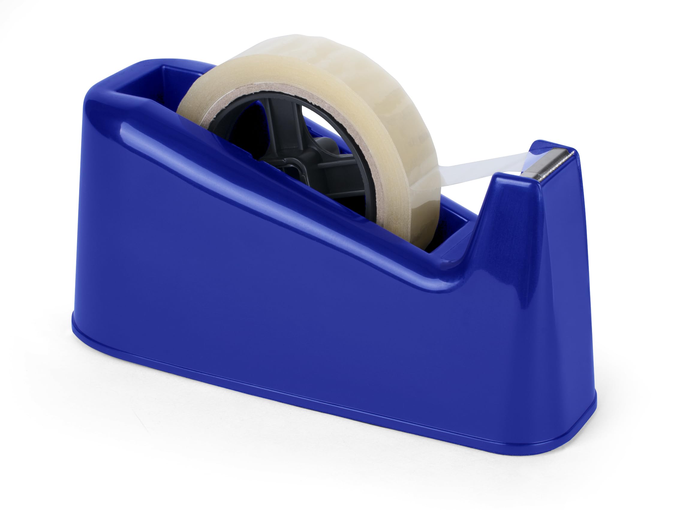 Pavo Weighted Office Tape Dispenser - Blue | Holds Tape up to 25mm Wide & 66m Long 1