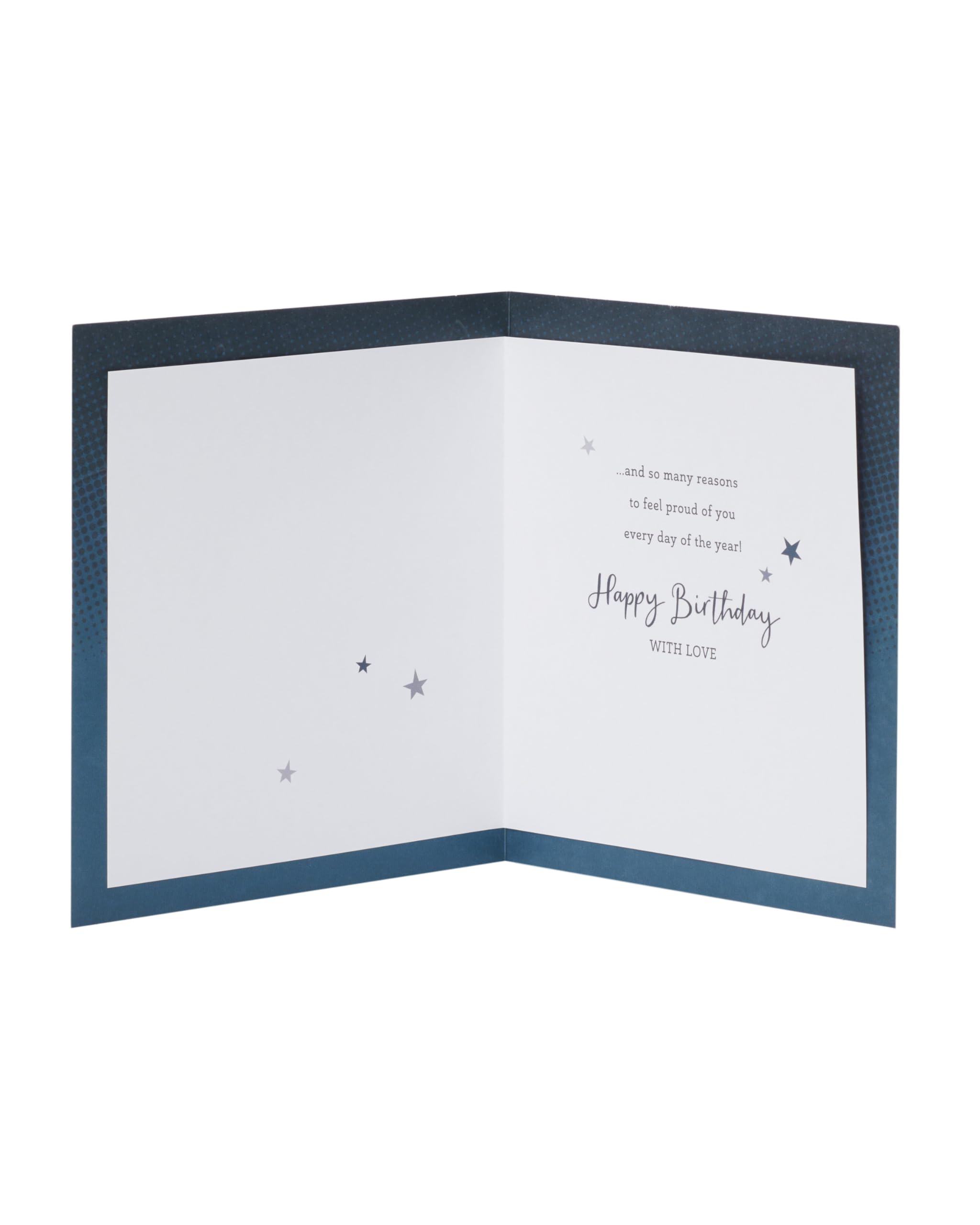 UK Greetings Birthday Card for Son | Gold & Iridescent Foil Detailing | 165 x 190 mm