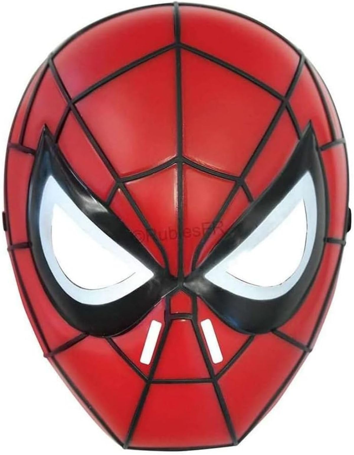 Rubies Spiderman 1/2 Mask - Child Size, Red Plastic