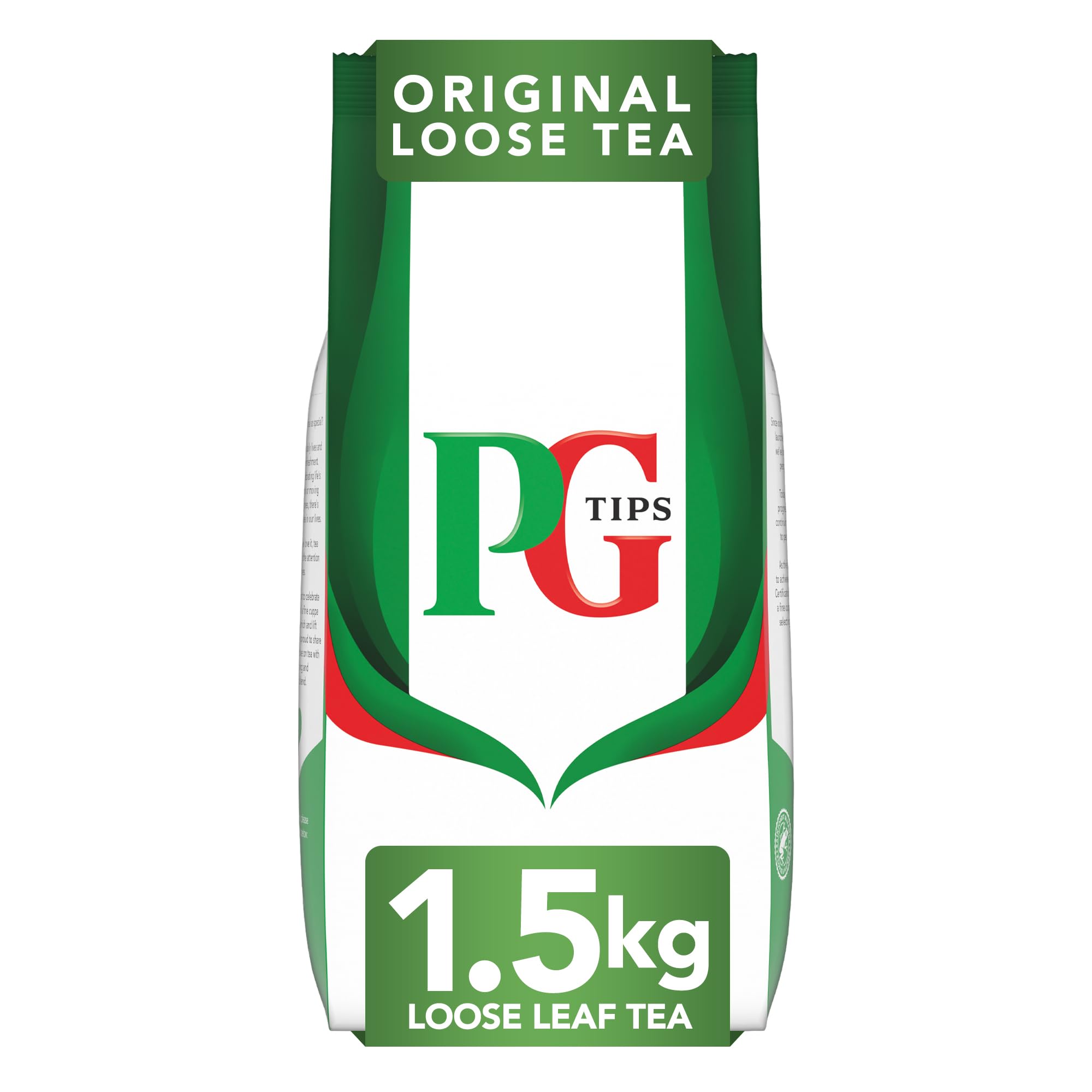 PG Tips Original Loose Leaf Black Tea - 1.5kg Bulk Pack | 480 Servings | Refreshing & Flavourful