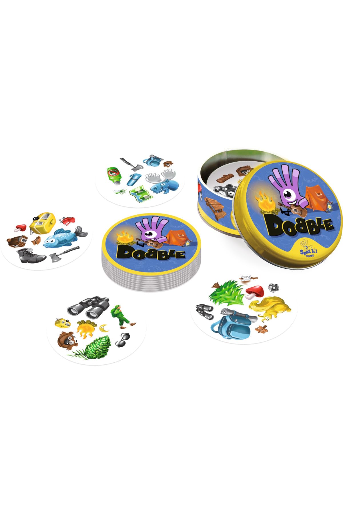 Asmodee Dobble Super Pack (Camping + Classic) | Ages 6+ | 2-8 Players | 15 Min Play Time 5