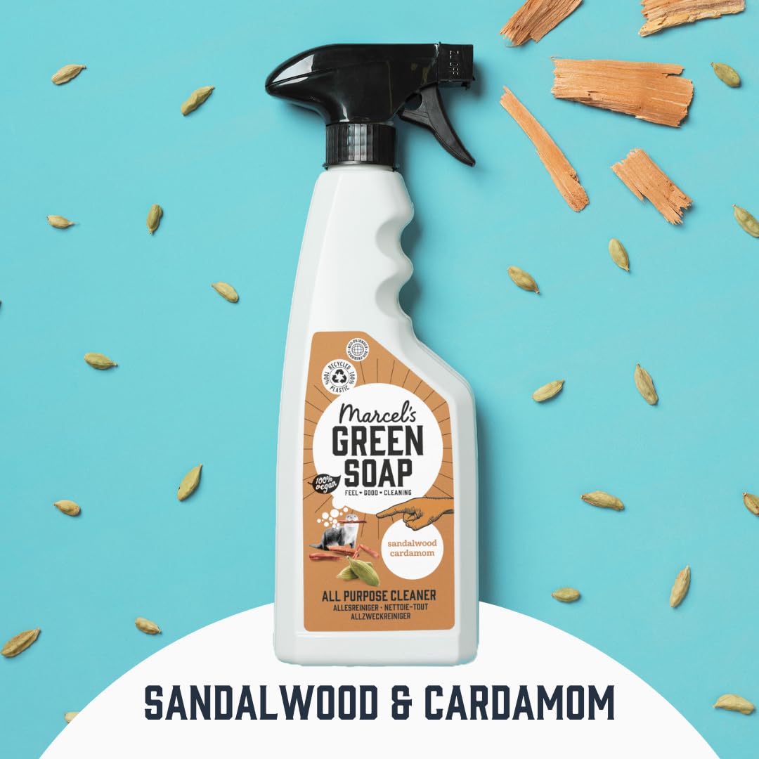 Marcel's Green Soap All Purpose Cleaner Spray Sandalwood & Cardamom | 500 ml | Vegan Formula 4