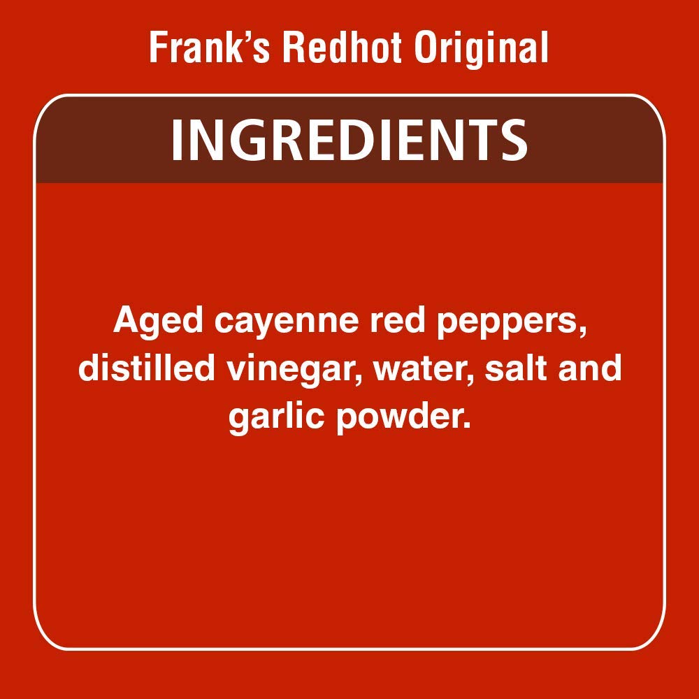 Frank's RedHot Original Cayenne Pepper Sauce 148 ml (Pack of 6) 3