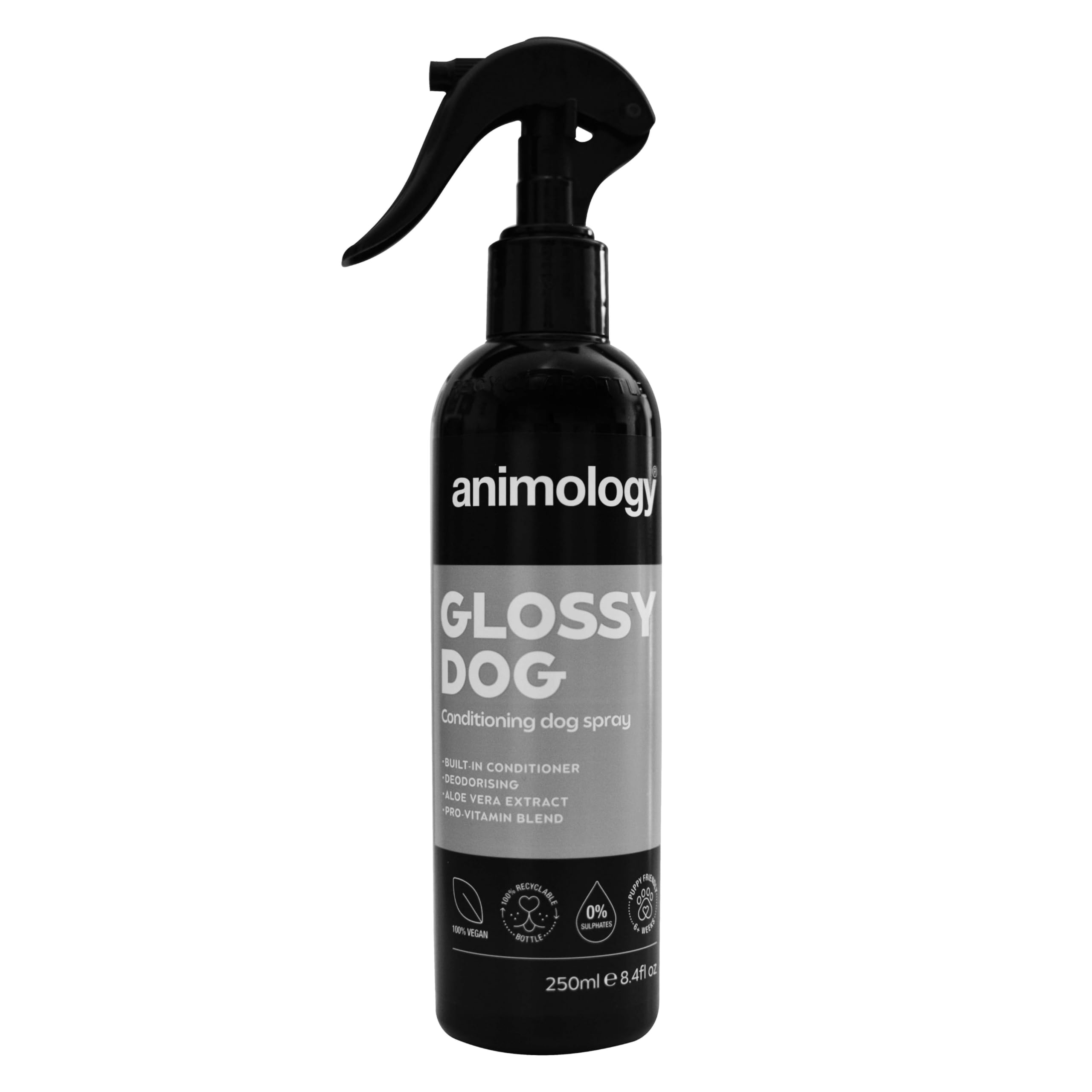 Animology Glossy Dog Conditioning Spray - Vitamin Enriched Aloe Vera | No-Rinse | 250 ml 1