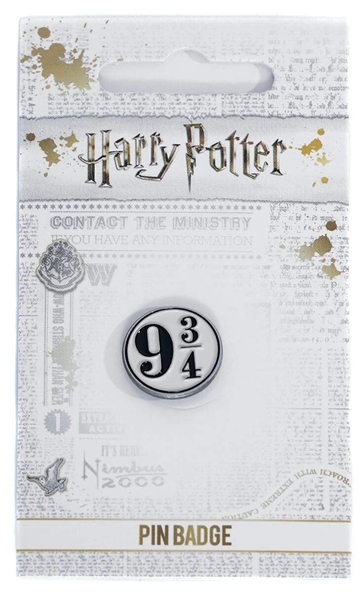 Harry Potter Platform 9 3/4 Enamel Pin Badge (Standard, Silver)