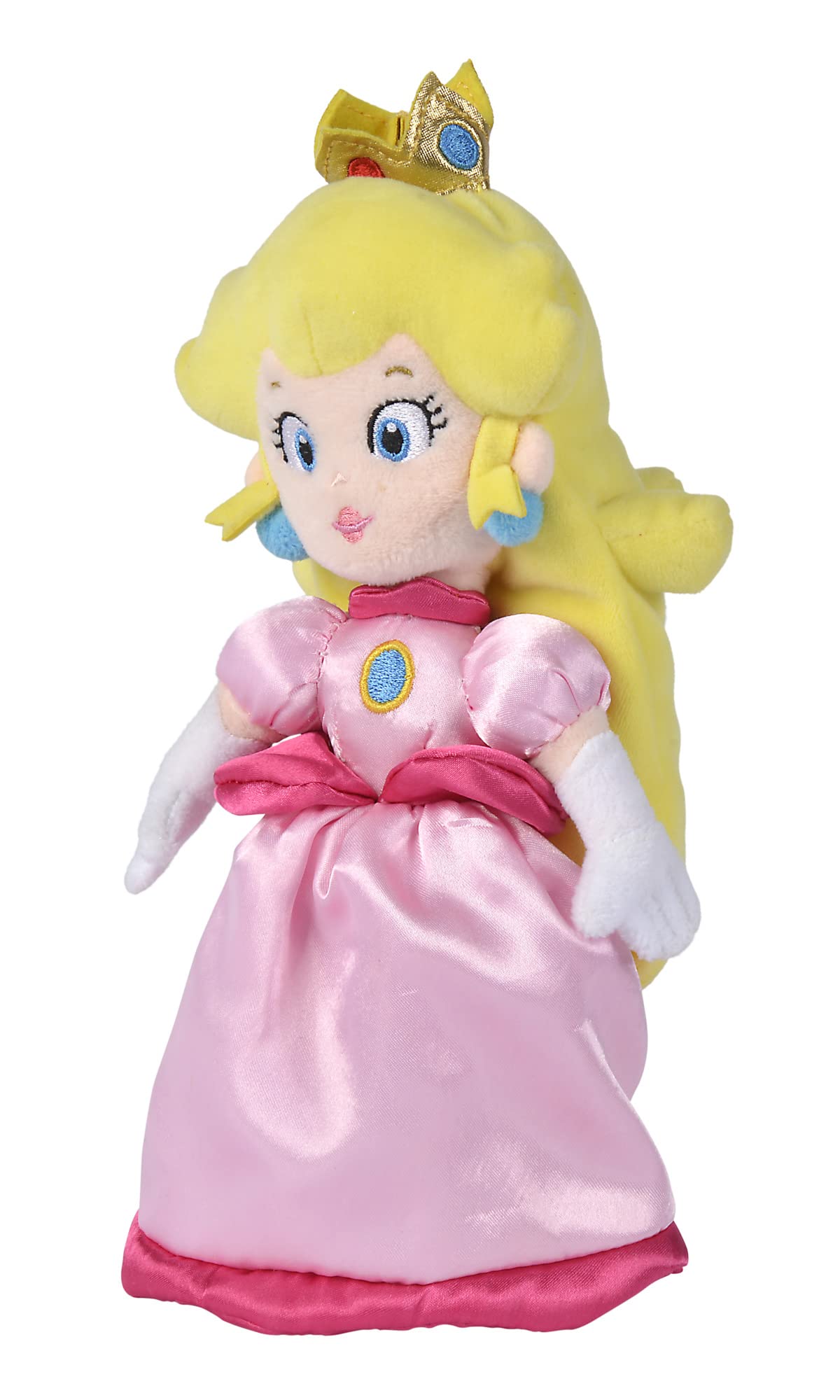 Simba Super Mario Princess Peach Stuffed Plush Toy | 30CM Soft Toy for Unisex Children