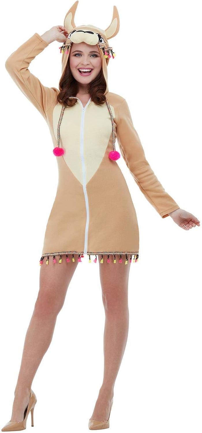 Smiffys Llama Costume - Women's One Size Fits Most (47770XS)