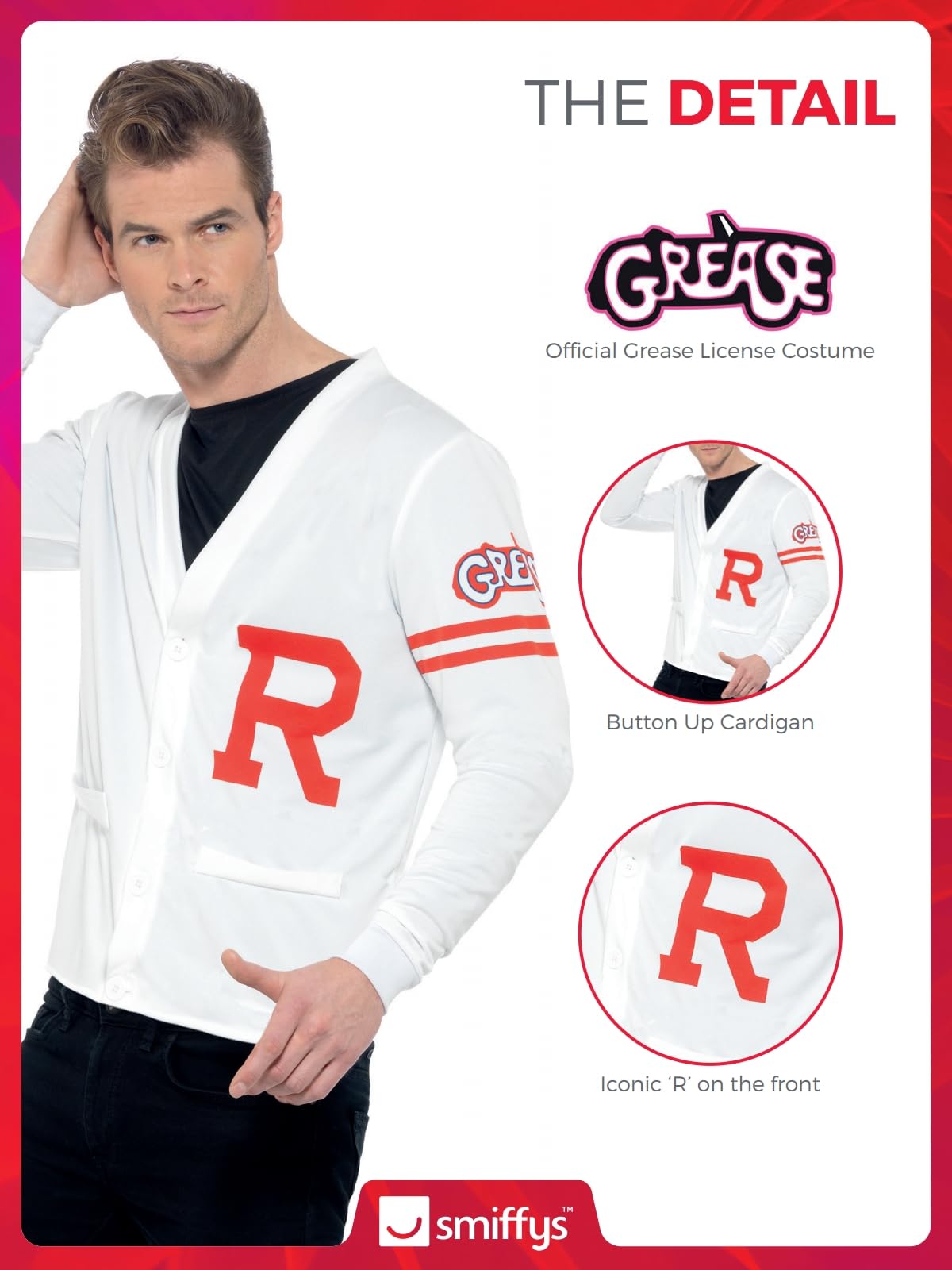 Smiffys Grease Rydell Prep Costume - Adult Medium 4