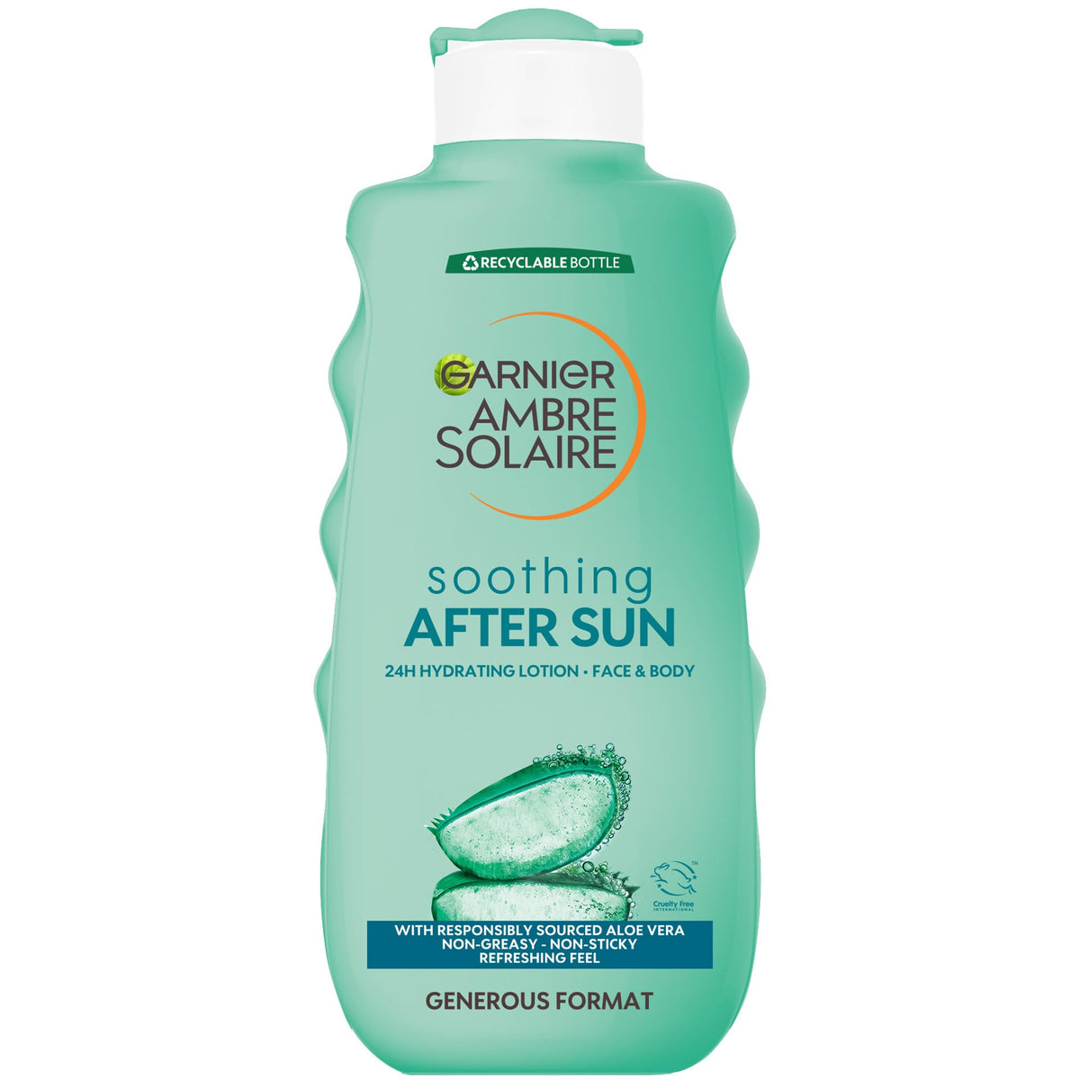 Garnier Ambre Solaire After Sun Lotion - Soothing & Hydrating with Aloe Vera, 400 ml