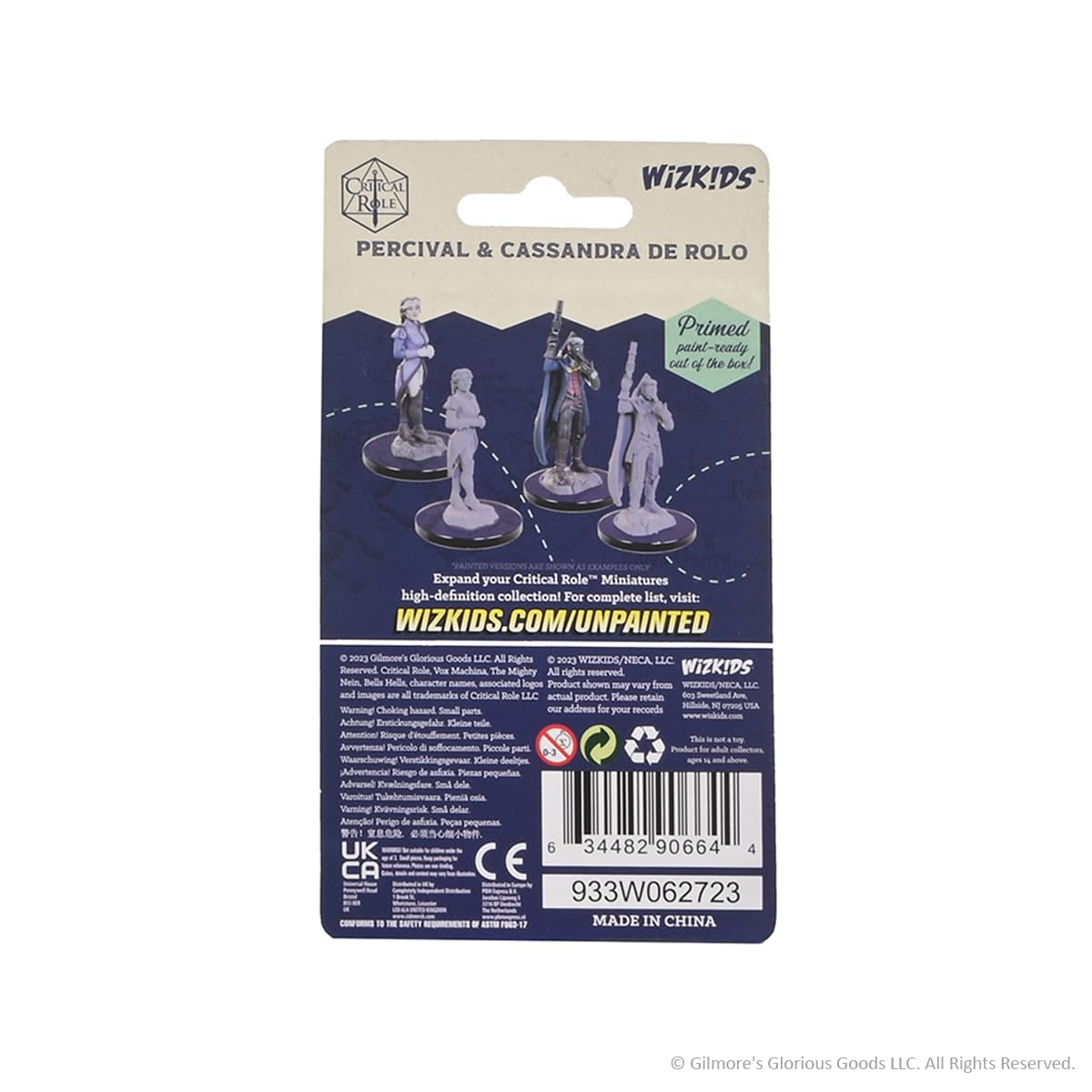 WizKids Critical Role Unpainted Miniatures - Percival & Cassandra de Rolo Figures | Ready to Paint 2