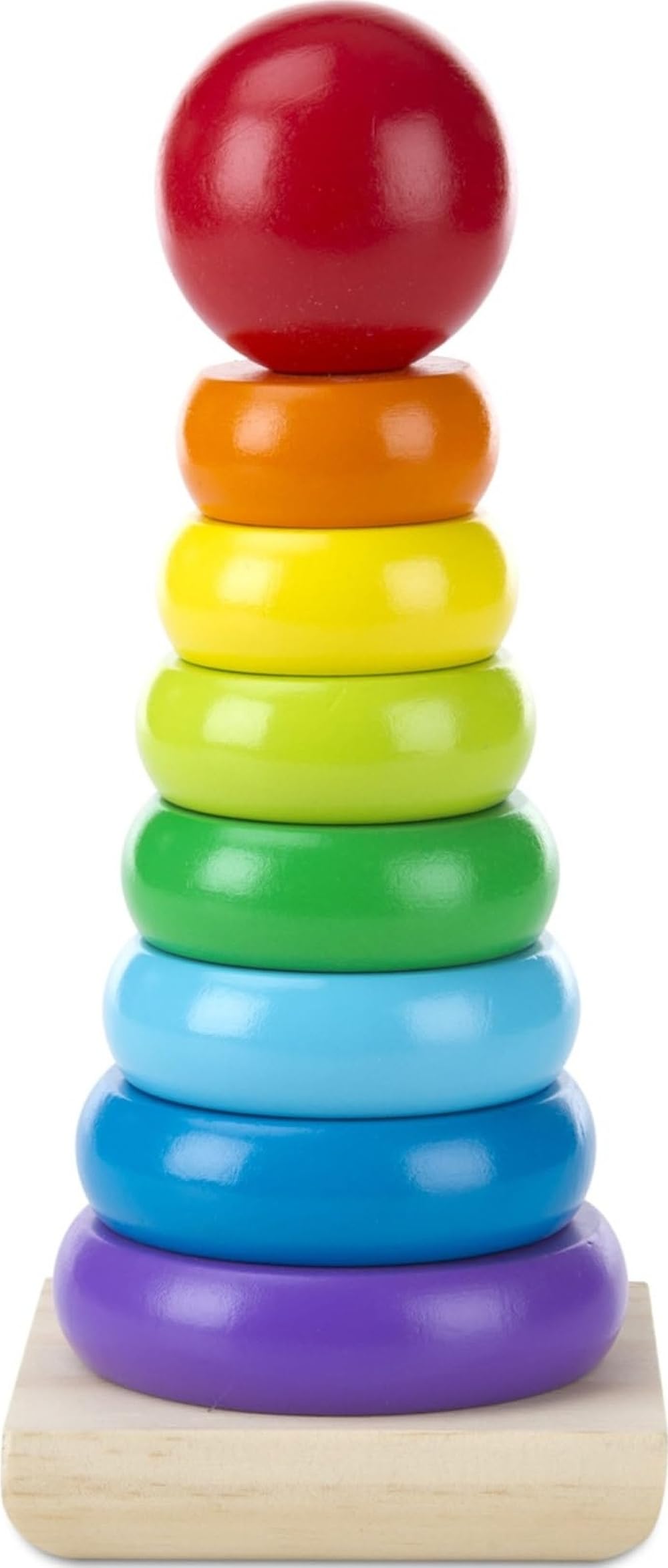 Melissa & Doug Rainbow Stacker - Developmental Toy | Motor Skills | Problem Solving | Ages 18 Months+