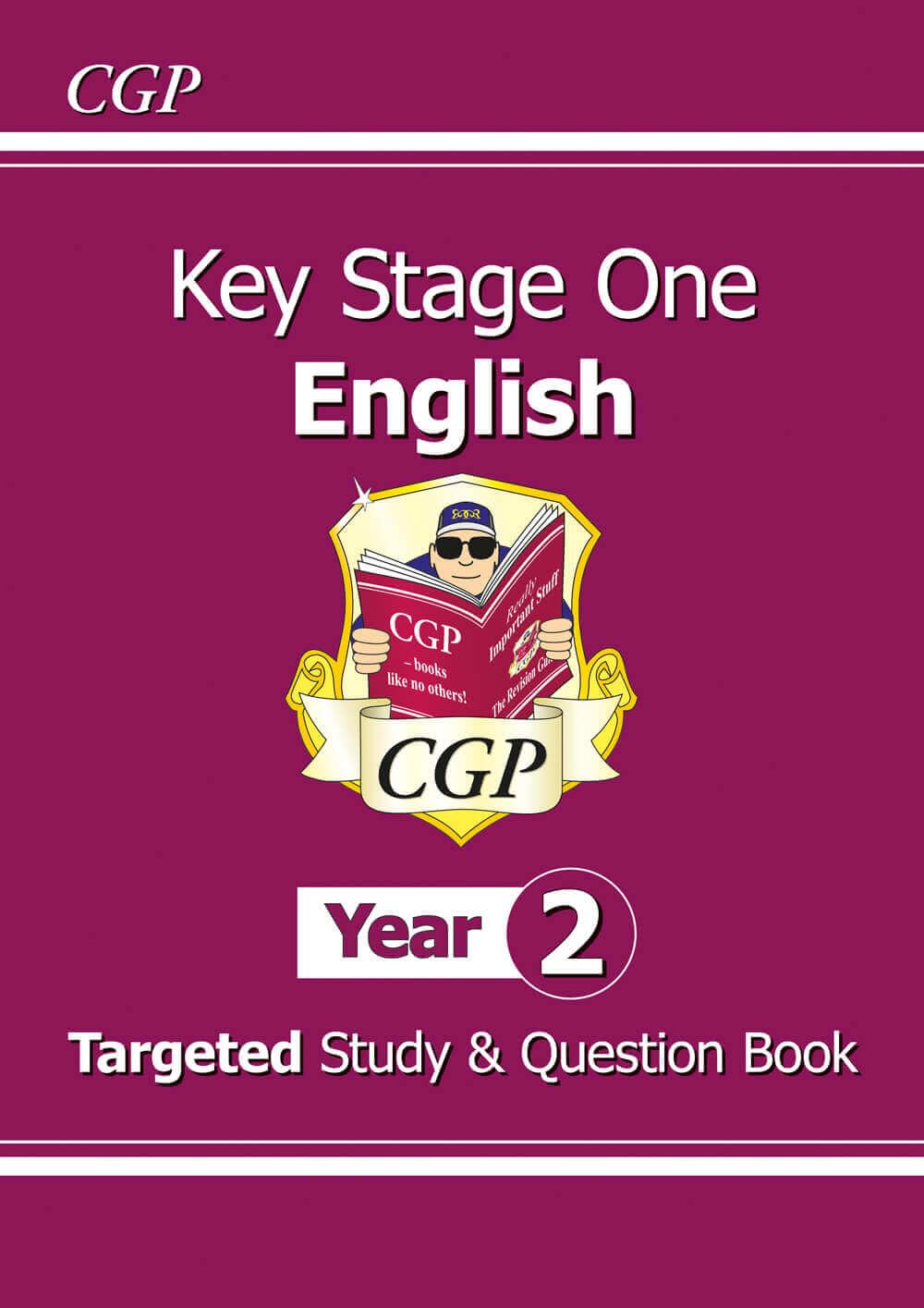 CGP Books KS1 English Targeted Study & Question Book - Year 2 | Ages 6-7 | 88 Pages