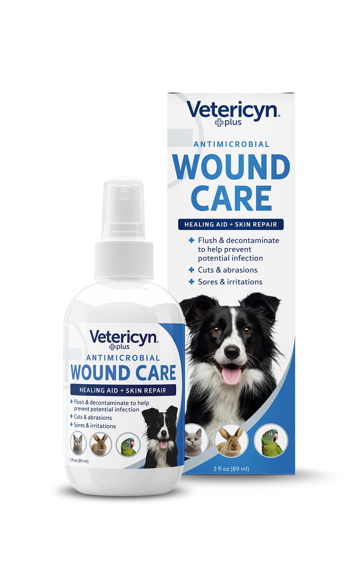 Vetericyn Wound and Skincare Liquid Spray for Dogs - 89ml | Relieves Irritation | Hypochlorous Acid Formula
