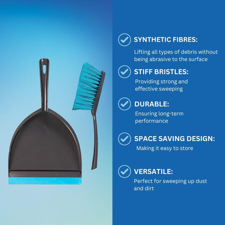 Elliott Large Garden Dustpan and Brush Set for Home and Light Commercial Use