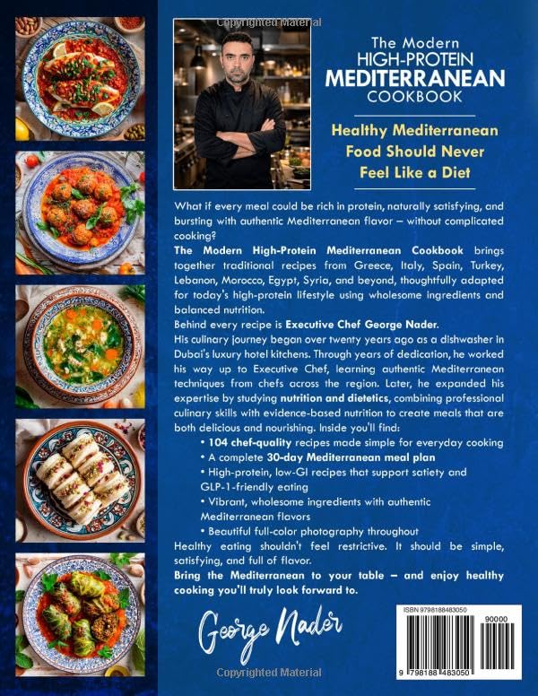 The Modern High-Protein Mediterranean Cookbook - 100+ Recipes, 83 Pages, Paperback
