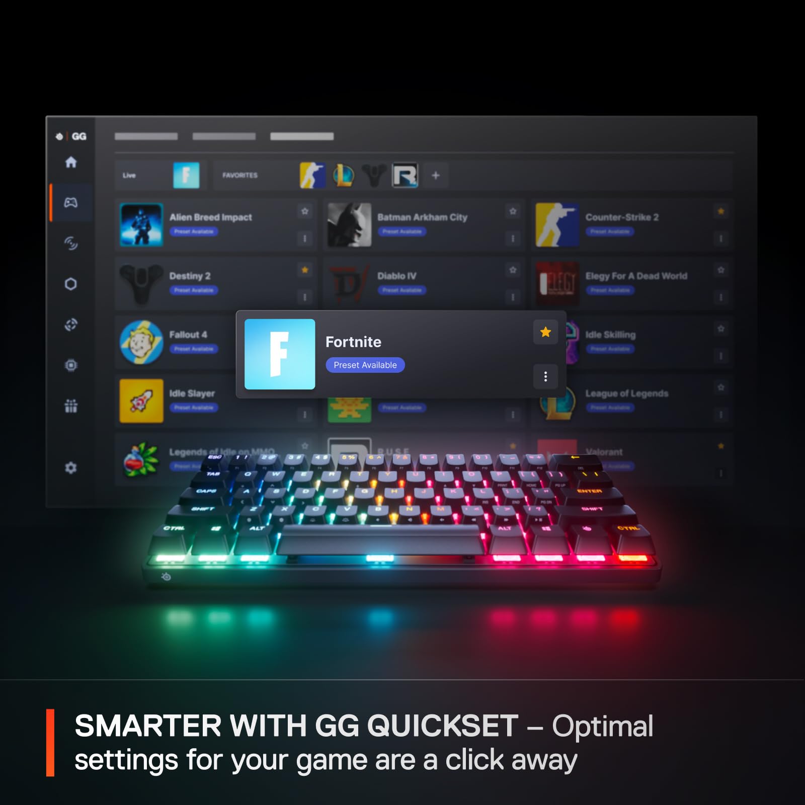SteelSeries Apex Pro Mini Gen 3 - 60% Gaming Keyboard - OmniPoint 3.0 Hall Effect Switches - English QWERTY 3
