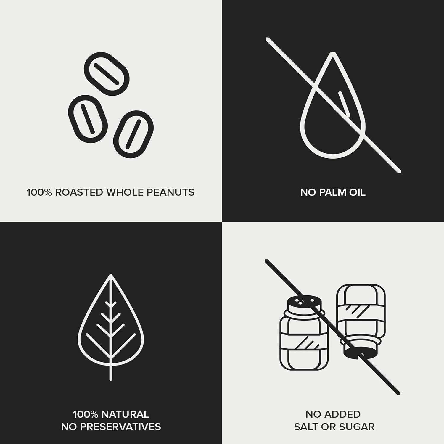 Bulk - Natural Roasted Peanut Butter Tub, Smooth, 1 kg 3