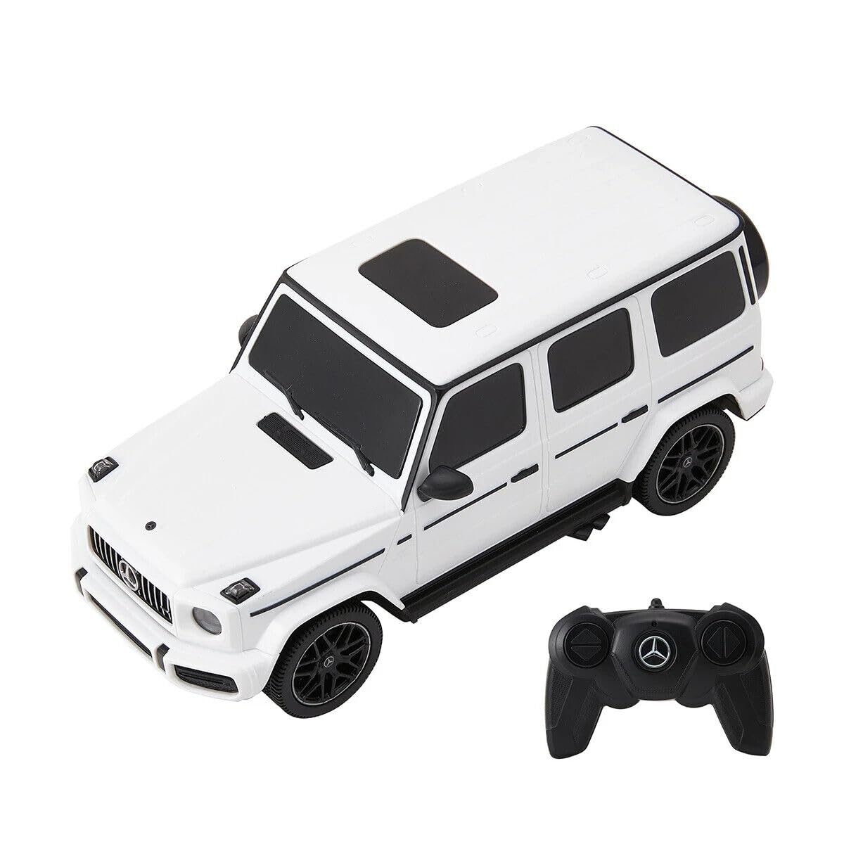 CMJ RC Cars Officially Licensed Mercedes Benz G63 AMG 1:24 Scale RC Car, White