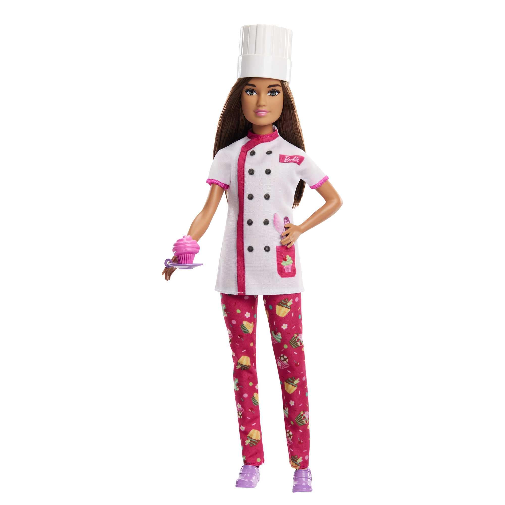 Barbie Career Pastry Chef Doll with Hat and Cupcake - Role Play Toy for Kids 3+ 7