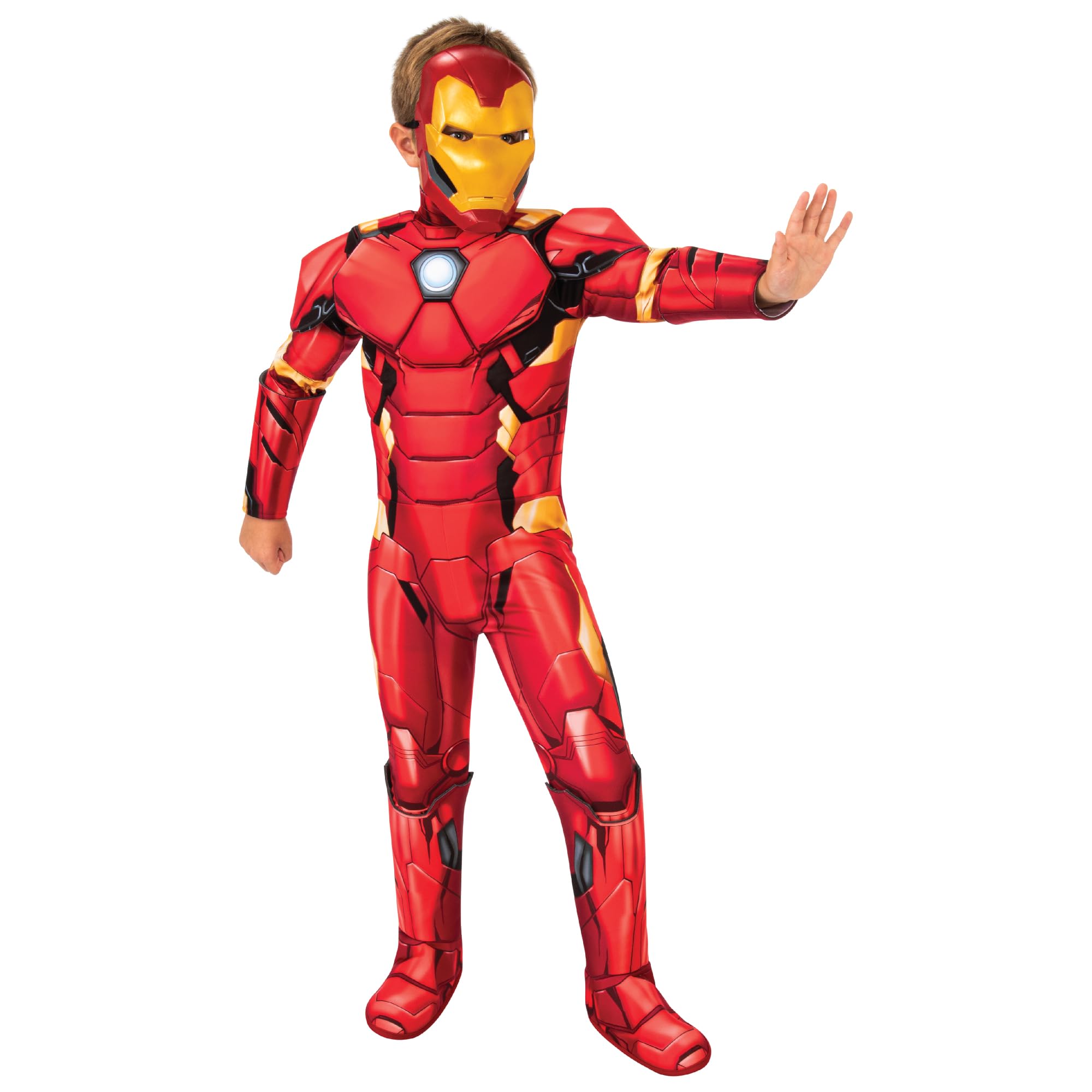 Rubies Iron Man Deluxe Fancy Dress Costume - Boys, Multicolour, Size 5-6 Years