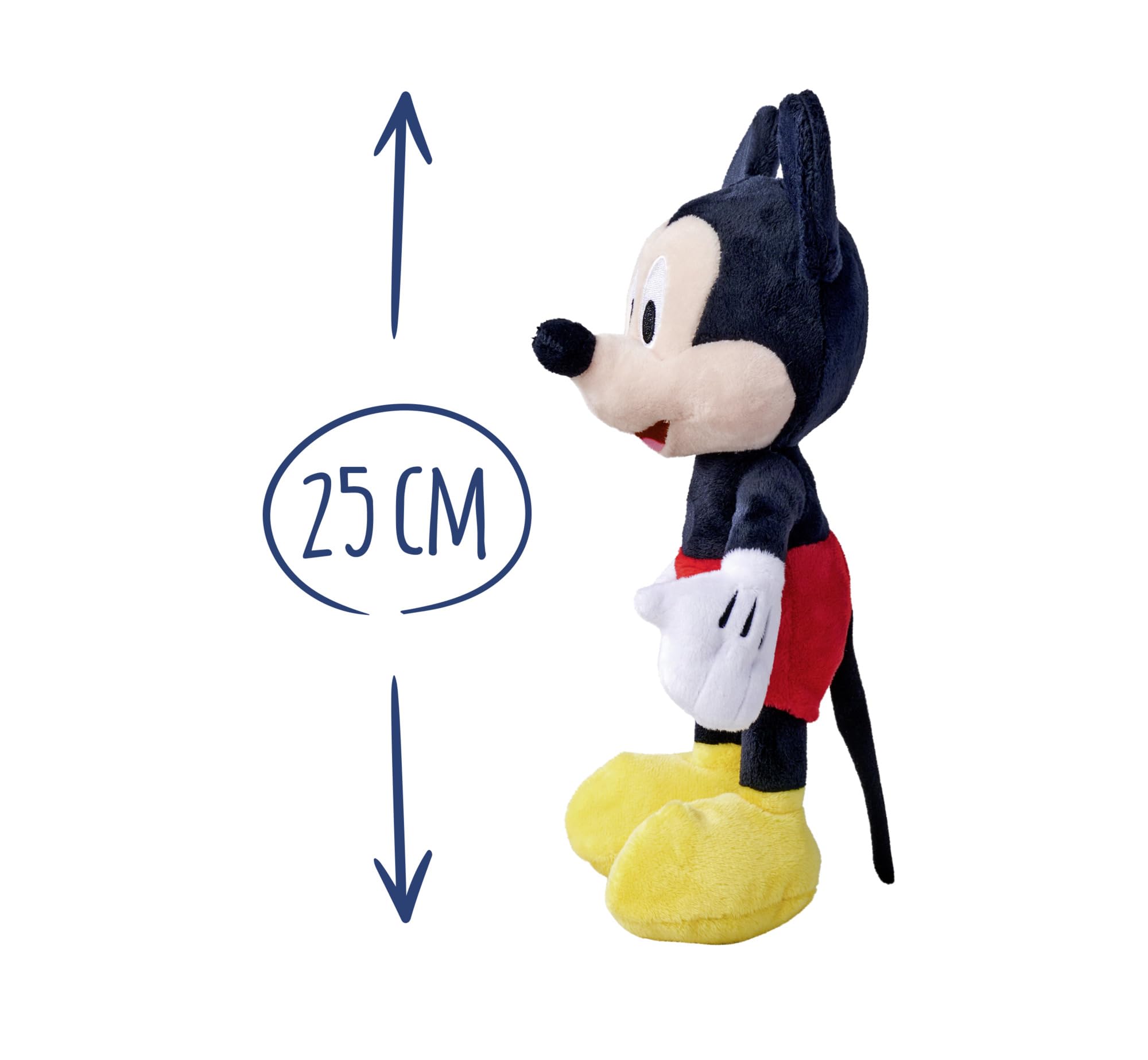 Simba 6315870225 Mickey Mouse Plush Toy - 25 cm Cuddly Soft Stuffed Animal for Babies 2