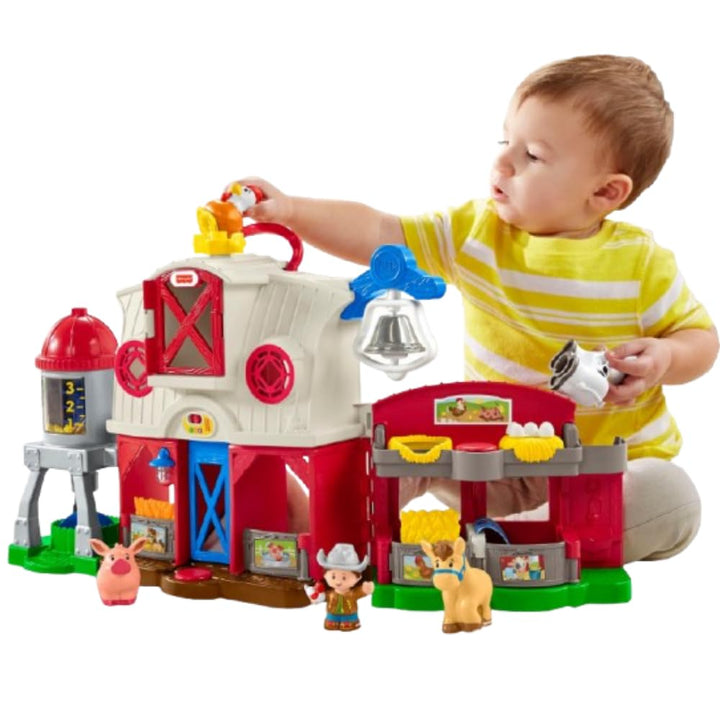 Fisher-Price Little People Caring for Animals Farm - Interactive Electronic Playset for Toddlers 1-5