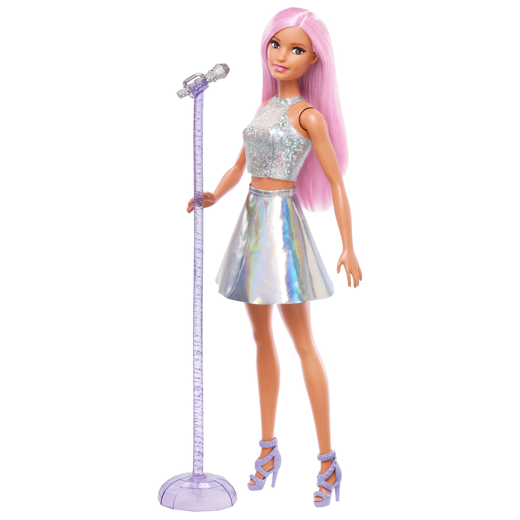 Barbie Pop Star Doll - 12 Inch Doll with Microphone and Stand | Plastic | Unisex Children 1