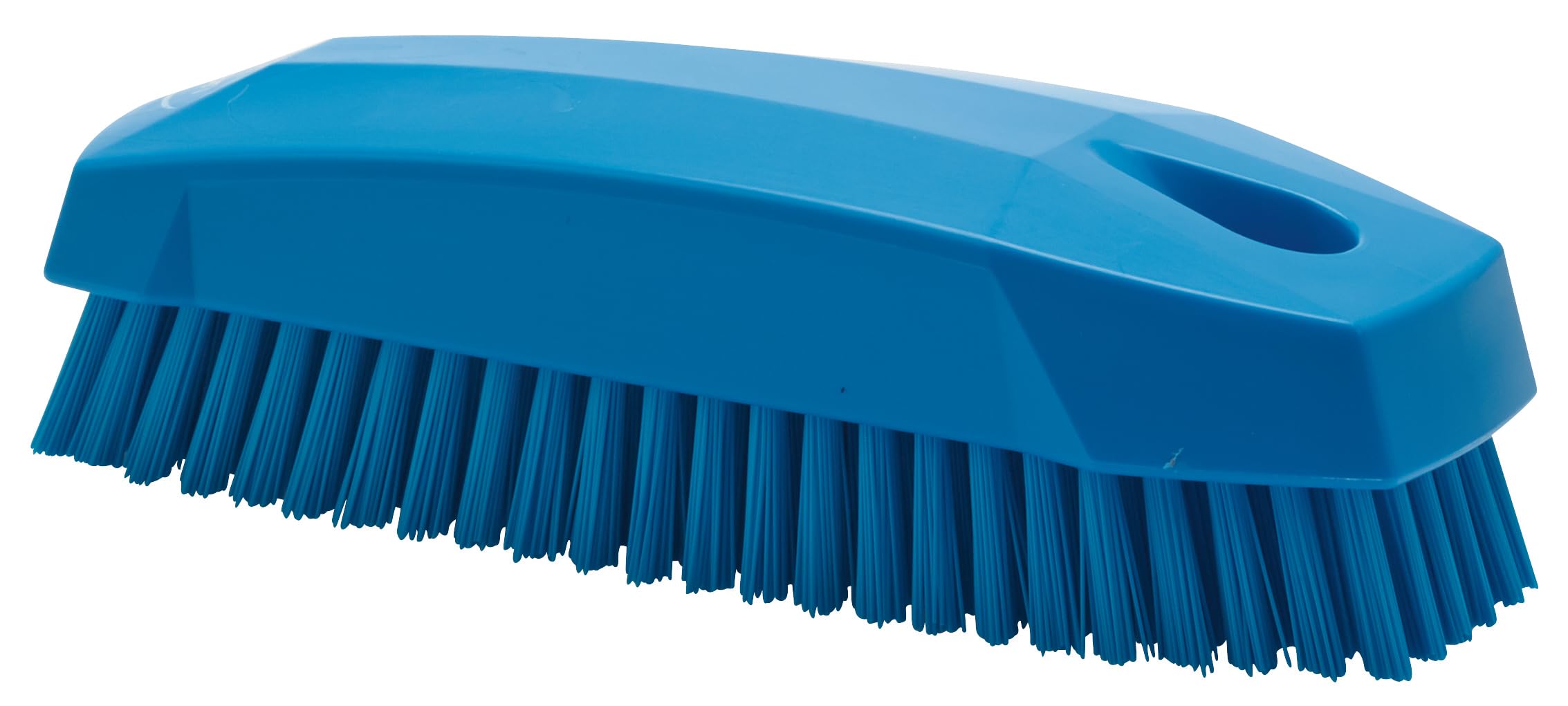 Vikan Hand Brush - Stiff Bristles for Nails & Surfaces | Polypropylene | Blue 2