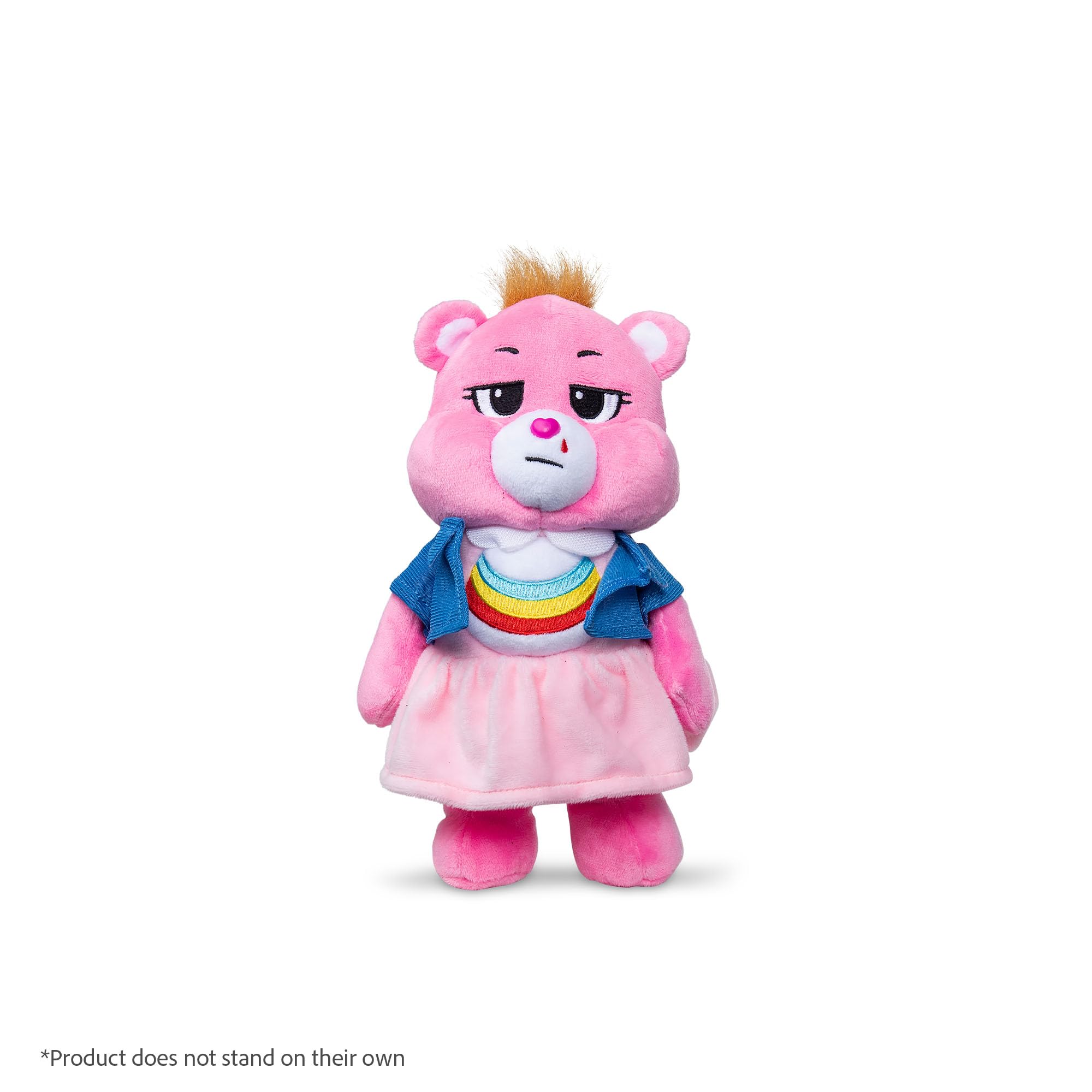 Care Bears Cheer Bear as Eleven Plush Toy - 22 cm | Stranger Things Collaboration | Ages 4+