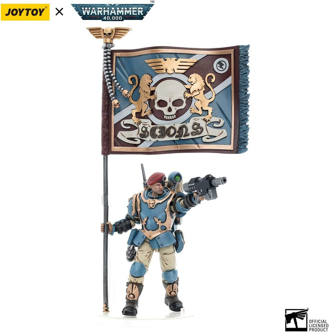 Bloomage Joytoy WH 40K Astra Militarum Tempestus Sci Com Banner Bearer Costume - 15+ (JT5130)